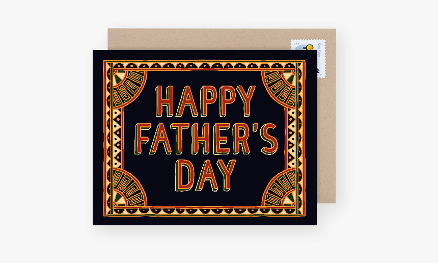 Patterned Father"s Day Card - Visual Arts, HD Png Download, Free Download