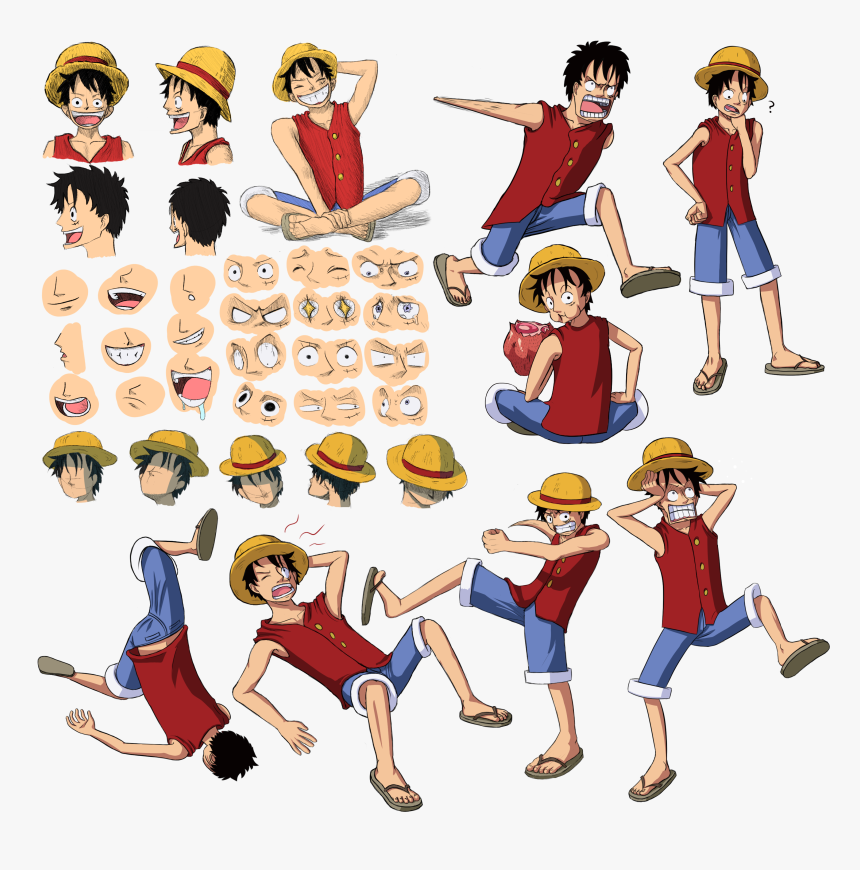 Full Body Luffy Drawing, HD Png Download, Free Download