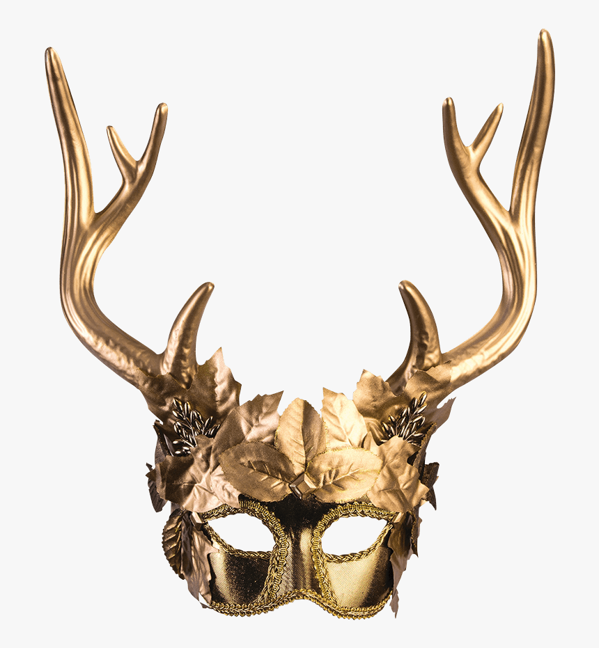 Golden Nature Spirit Mask - Animal Themed Masquerade Masks, HD Png Download, Free Download