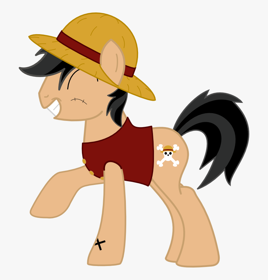 My Little One Piece - Mlp One Piece Luffy, HD Png Download, Free Download