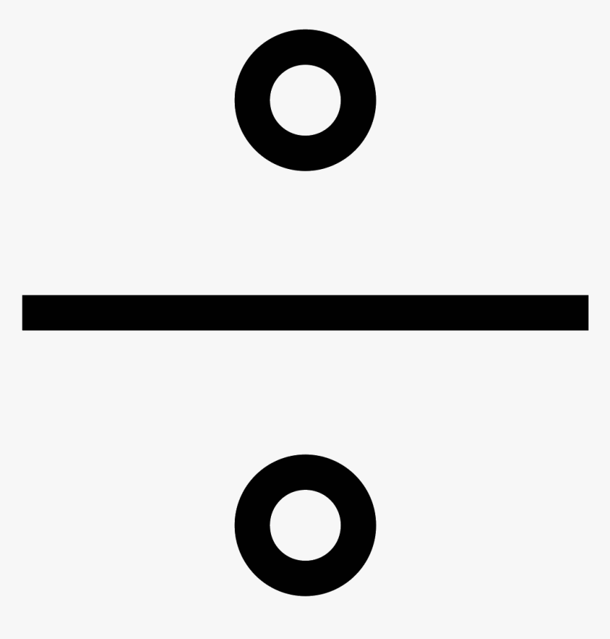 Dividing Line Png - Divided By Symbol Free, Transparent Png, Free Download