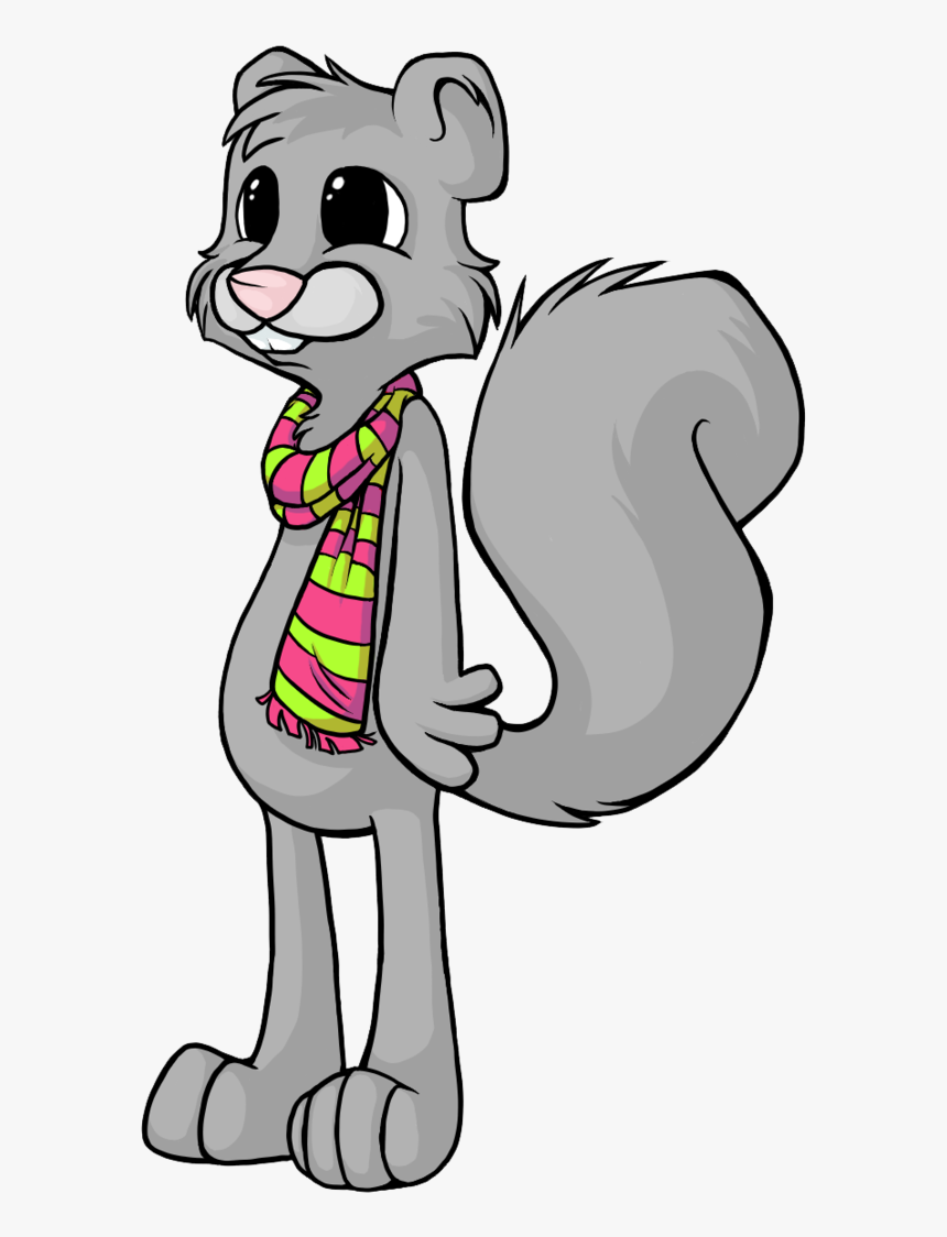 Old Squirrel Cartoon , Png Download - Gray Squirrel Cartoon, Transparent Png, Free Download