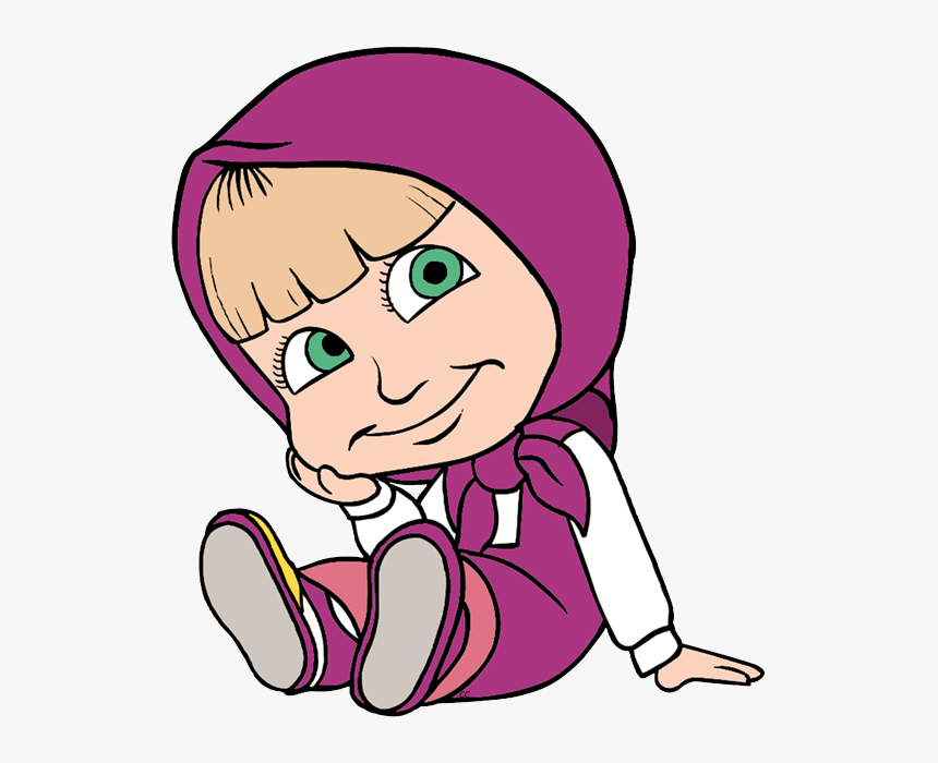 Masha And The Bear Clip Art Cartoon Clip Art - Desenho Da Masha Para Colorir, HD Png Download, Free Download