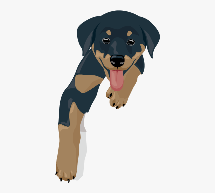 Kawaii Dog Clipart Clipart Library Stock Husky Clipart - Kawaii Rottweiler, HD Png Download, Free Download