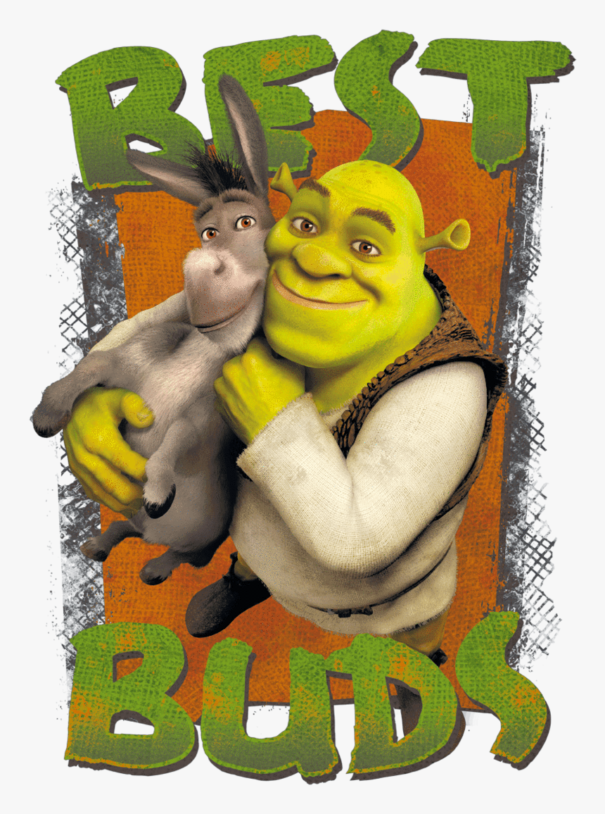 Shrek Buds Men"s V Neck T Shirt"
 Class= - Shrek And Donkey Png, Transparent Png, Free Download