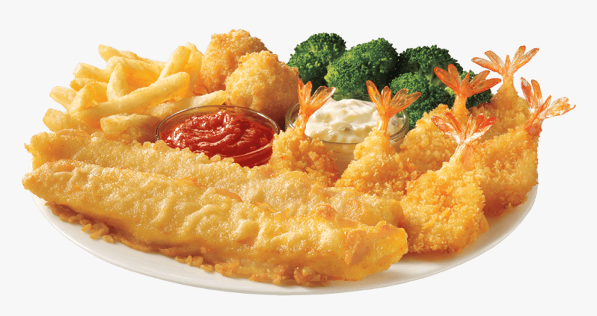 Fried Fish Png - Fried Shrimp Plate Png, Transparent Png, Free Download