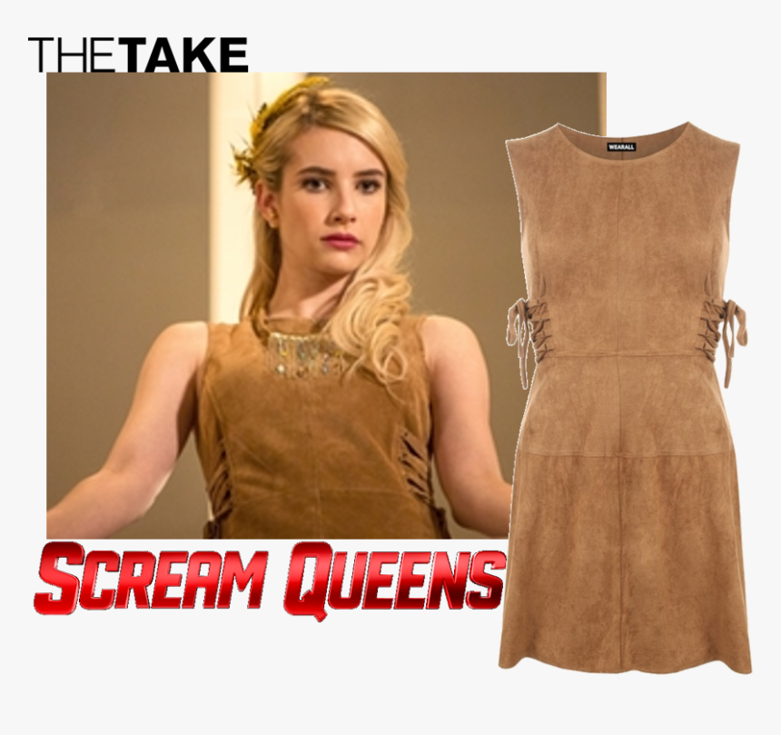 Wearall Tatum Suede Flared Dress As Seen On Chanel - Chanel Oberlin All Outfits, HD Png Download, Free Download