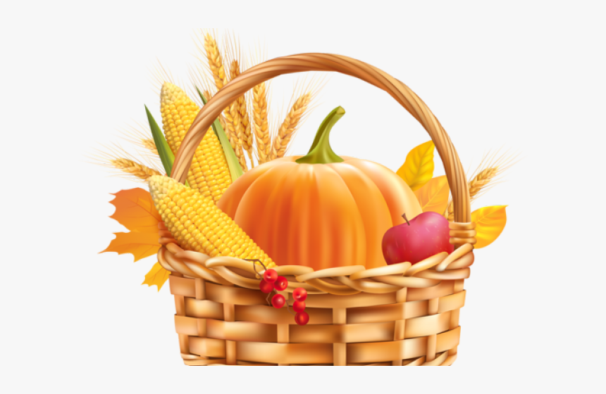 Hay Bale And Pumpkin Vector Clipart Vector Black And - Transparent Background Vegetable Basket Clipart, HD Png Download, Free Download