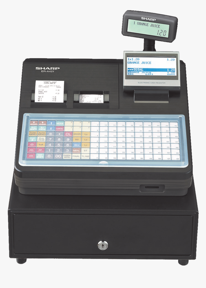 Cash Register Png - Sharp Er A421, Transparent Png, Free Download