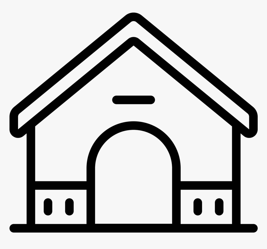 Dog House Icon - White Houses Transparent, HD Png Download, Free Download