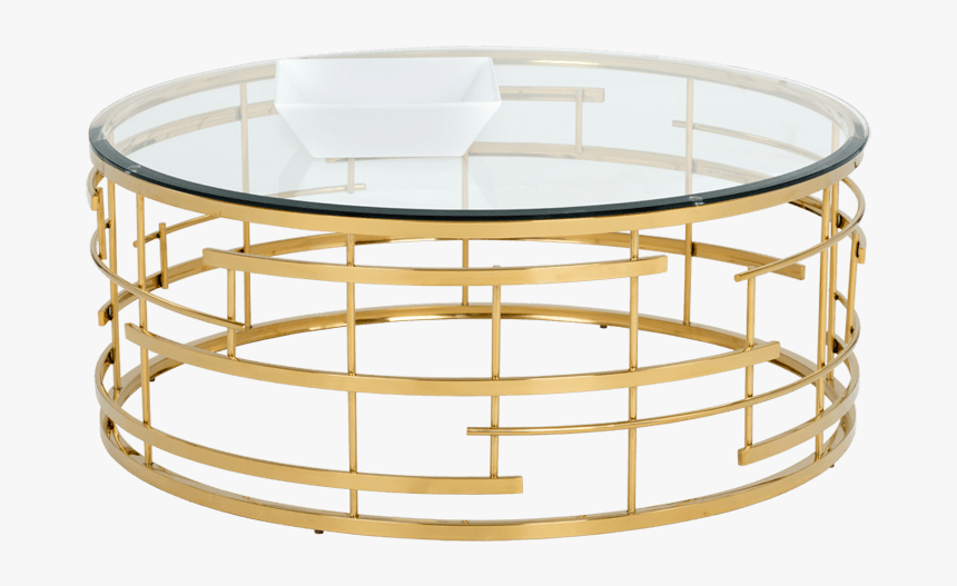 Circular Coffee Table Gold, HD Png Download, Free Download