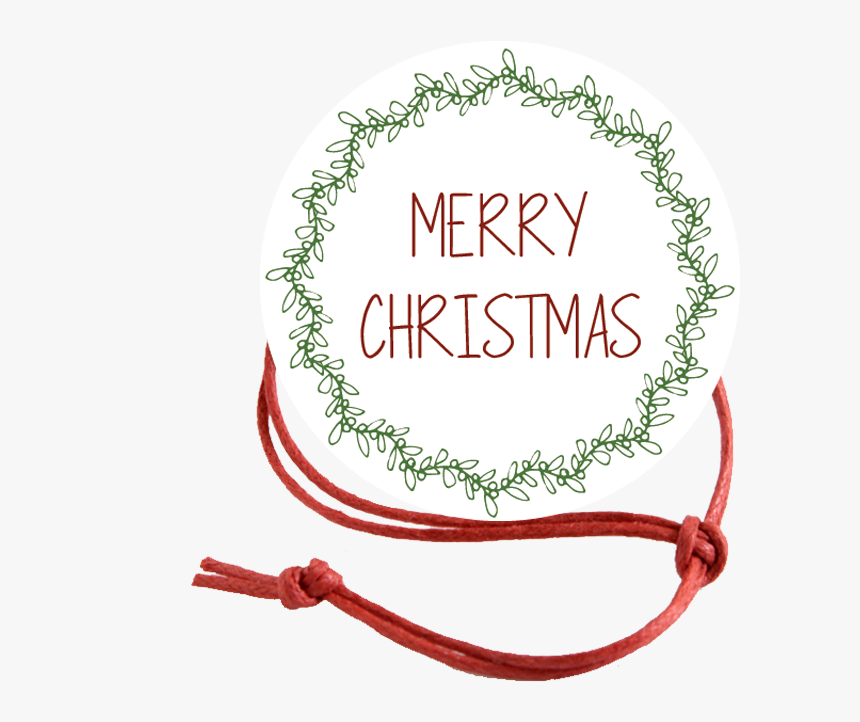 Merry Christmas Wreath Napkin Knot Product Image - Circle, HD Png Download, Free Download