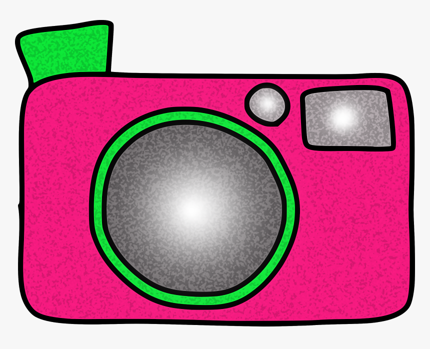 Camera Clipart Pink - Drawing, HD Png Download, Free Download