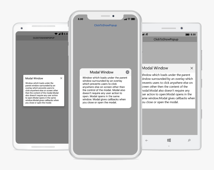 Popup As Modelwindow - Popup Login Xamarin Forms, HD Png Download, Free Download