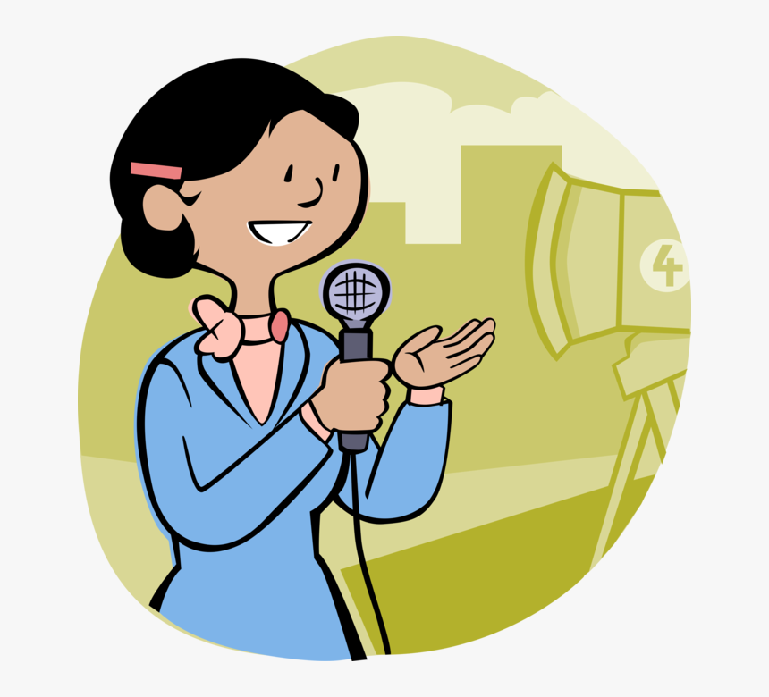 Vector Illustration Of Television Broadcast Journalism - Agents Of Socialisation Cartoon School, HD Png Download, Free Download