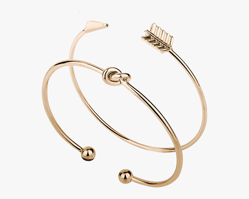 Arrow Open Bangle Bracelet - Bracelet, HD Png Download, Free Download