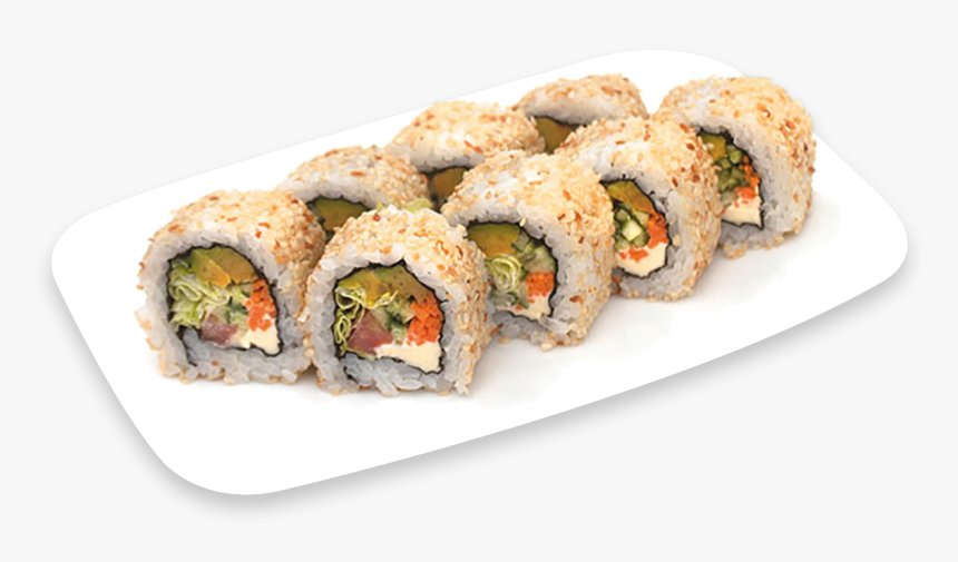 Sushi Rolls, Vegetarian - California Roll, HD Png Download - kindpng