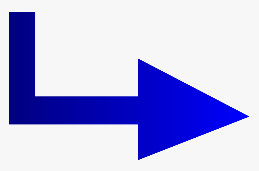 Arrow Blue Down To Right, HD Png Download, Free Download