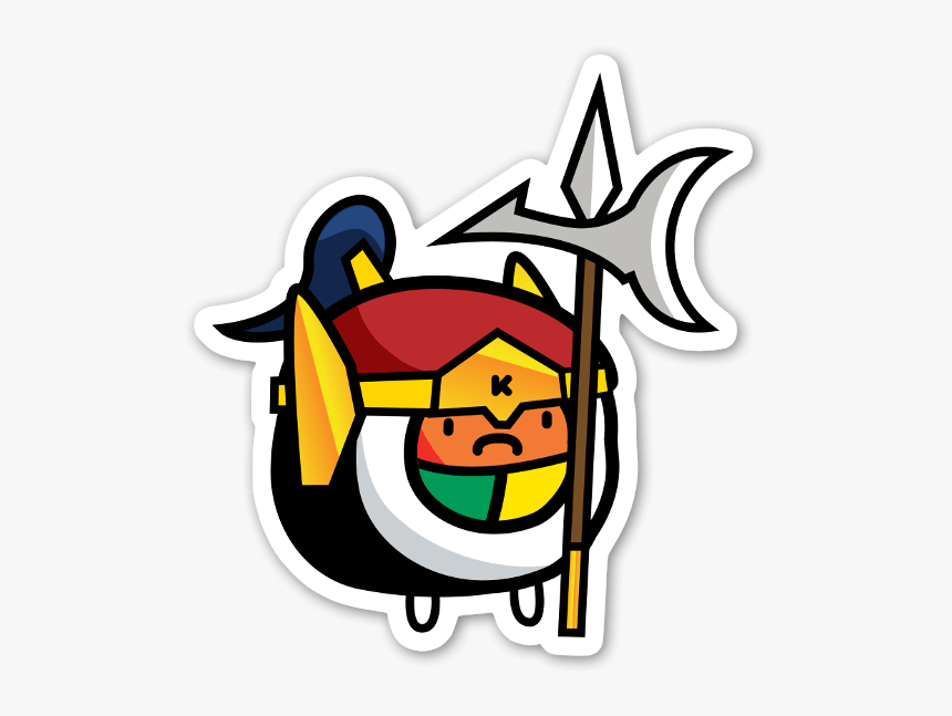 Sushi Roll Warrior Sticker, HD Png Download, Free Download