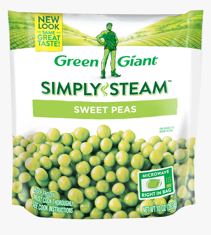 Green Giant® Simply Steam™ Sweet Peas Product Image - Green Giant Brussel Sprouts, HD Png Download, Free Download