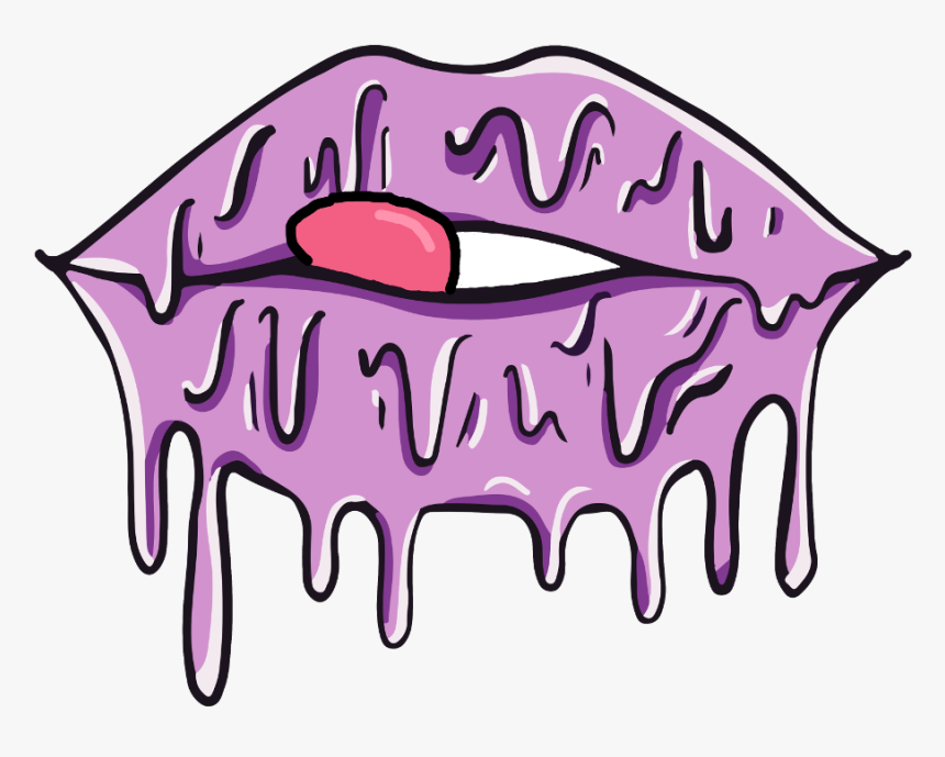 #lip #lips #lipstick #goo #slime #dripping #melting, HD Png Download, Free Download