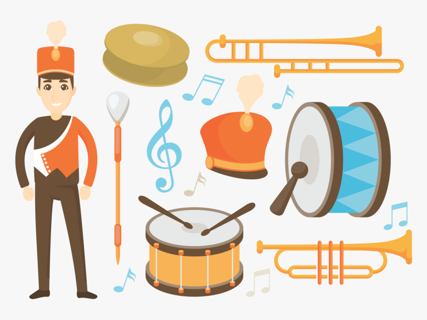 Marching Band Icons Vector - Marching Band Png, Transparent Png, Free Download