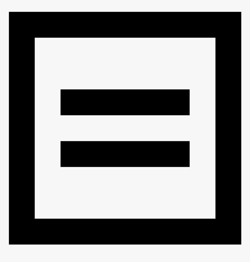This Icon Is A Part Of A Collection Of Equals Flat - Monochrome, HD Png Download, Free Download