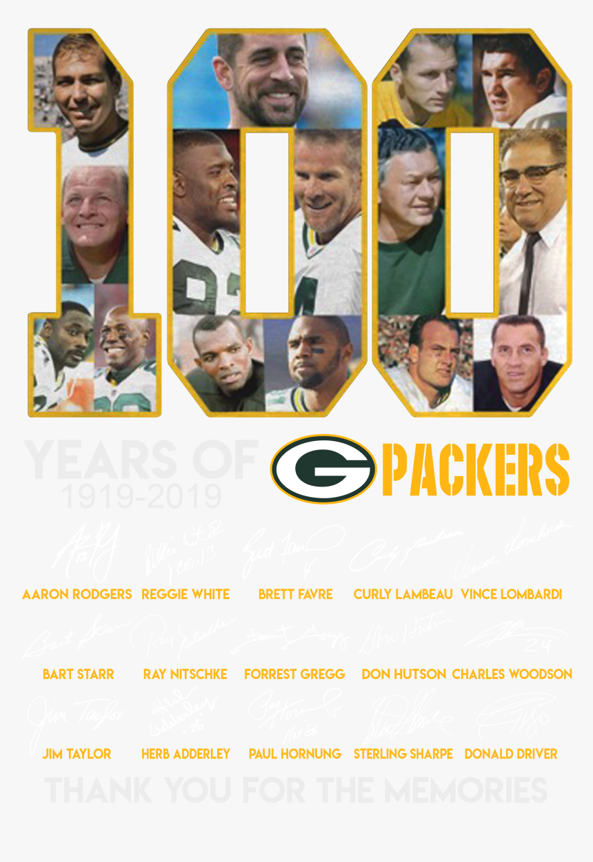 100 Years 1919 2019 Packers, HD Png Download, Free Download