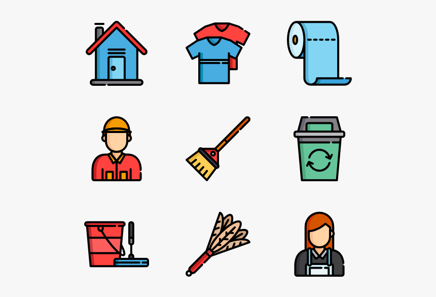 Clean Vector House Cleaning - Home Cleaning Icon Png, Transparent Png, Free Download