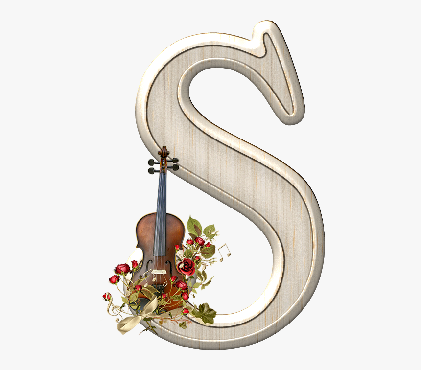 Violin With Flowers, HD Png Download, Free Download