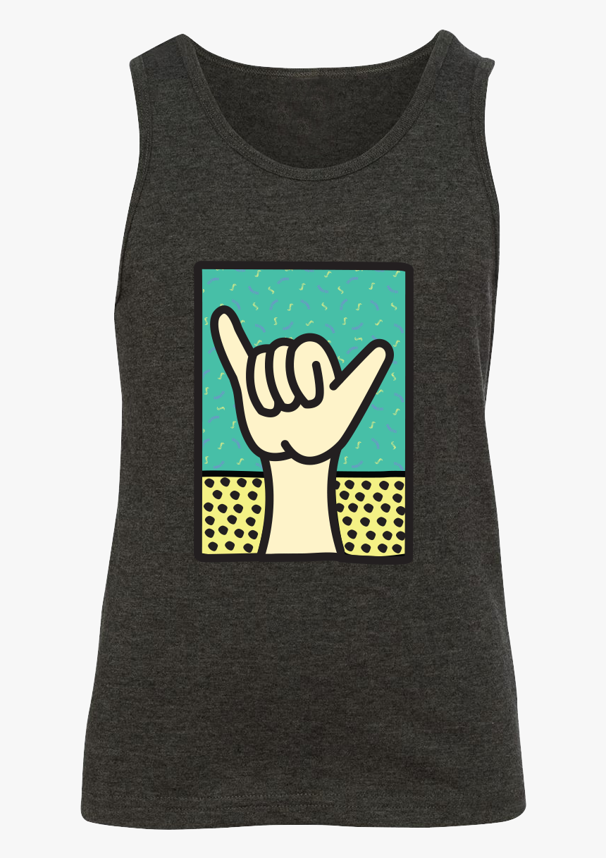 Shaka Pop Art Youth Tank Top - Active Tank, HD Png Download, Free Download