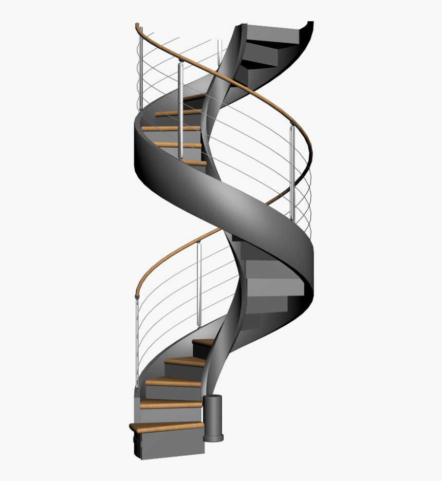 Transparent Spiral Staircase, HD Png Download, Free Download