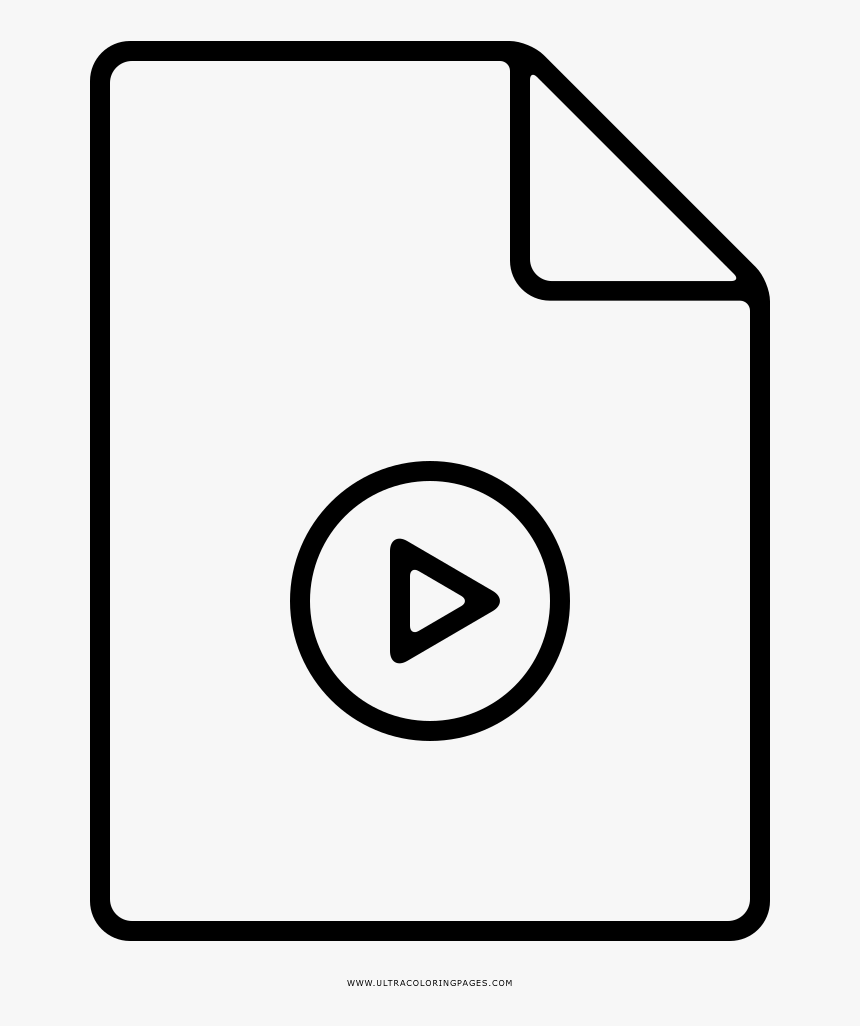 Play Button Coloring Page - Concept Checking Transparent Background, HD Png Download, Free Download