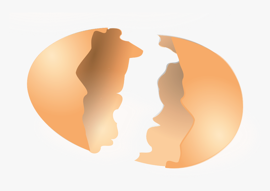 Cracked Easter Egg Png - Broken Egg Shell Clipart, Transparent Png, Free Download