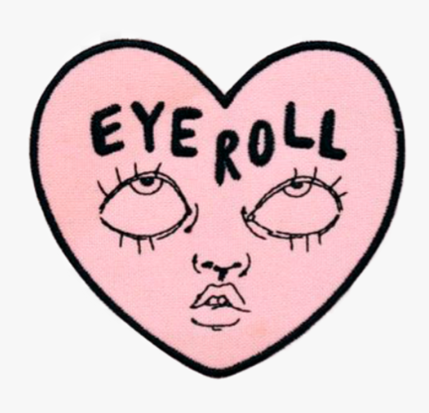 Eyeroll Eye Heart Eyes Look Doodle Eyerolling , Png - Eye Roll Pin, Transparent Png, Free Download