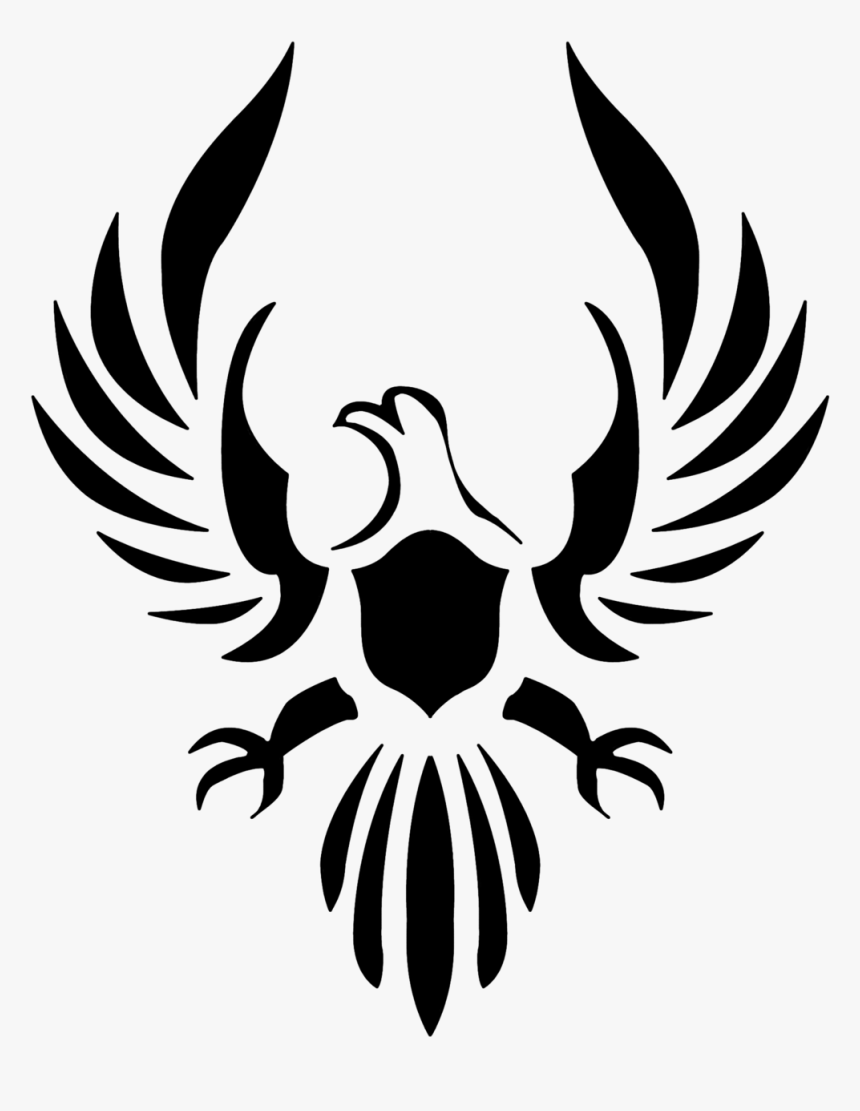 Phoenix Stencil Visual Arts - Stencil Art, HD Png Download, Free Download