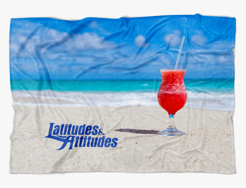 Tropical Drink Fleece Blanket"
 Class= - Happy Birthday Beach Drink Images For Her, HD Png Download, Free Download