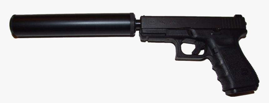 Rds Tactical Silencer On A Glock Mod 26 Barrel - Glock With Silencer Png, Transparent Png, Free Download