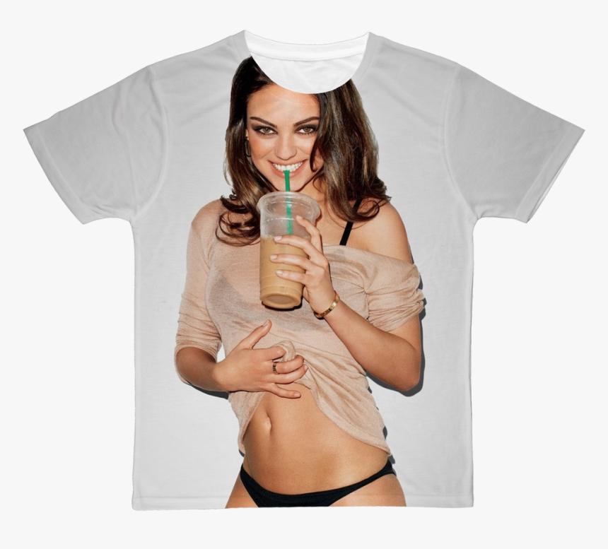 Mila Kunis Classic Sublimation Adult T-shirt"
 Class= - Mila Kunis Underwear Sexy, HD Png Download, Free Download