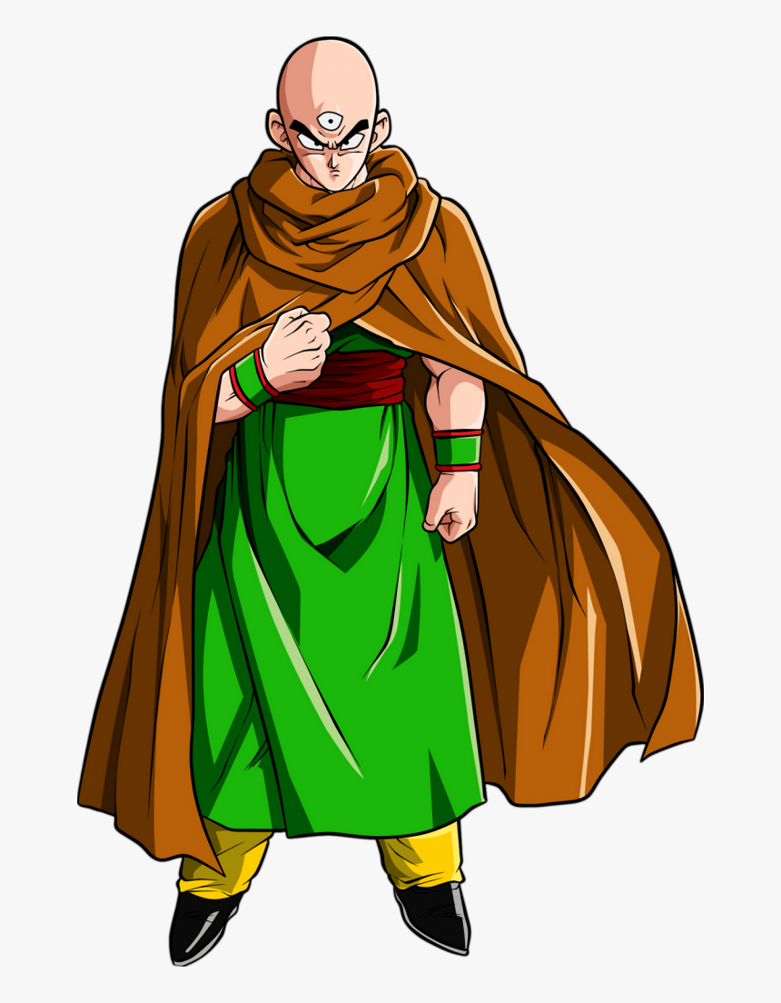 Dragon Ball Character Tien Shinhan With Cape - Dragon Ball Character Tien Shinhan, HD Png Download, Free Download