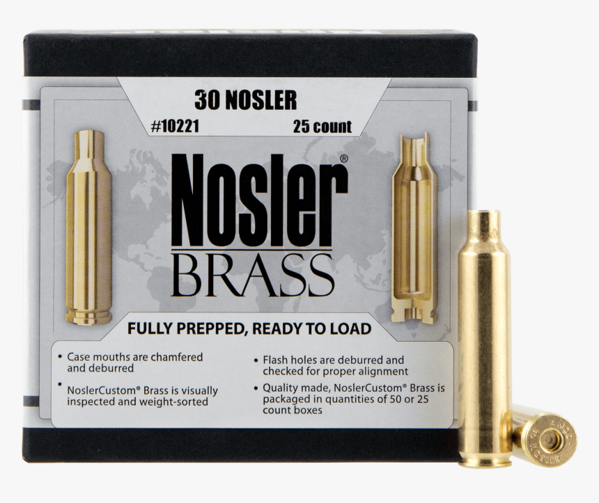 25 06 Nosler Brass, HD Png Download, Free Download
