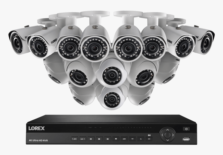 2k Ip Security Camera System With 16 Channel Nvr And - Security Camera System 4k, HD Png Download, Free Download