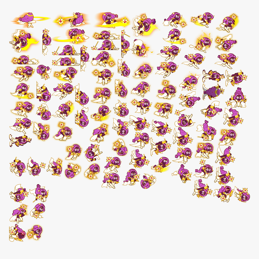 Cookie Run Wiki - Purple Yam Cookie Sprites, HD Png Download, Free Download