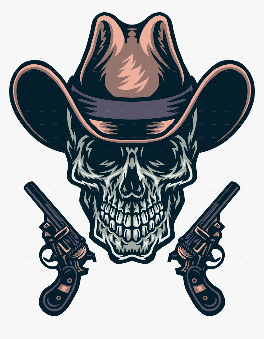 Skull And Crossbones Traditional Tattoo Pirate Color, HD Png Download, Free Download