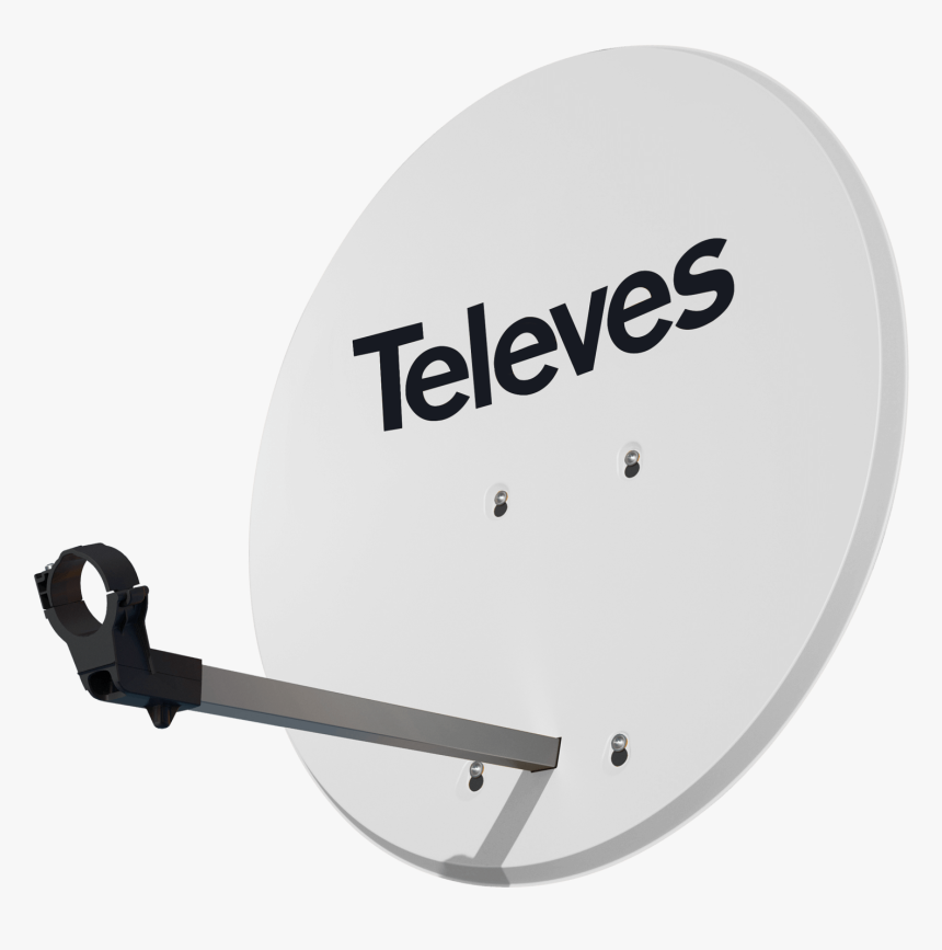Satellite Dish Isd Televes 830 Aluminum White - Antena Parabolica Png, Transparent Png, Free Download