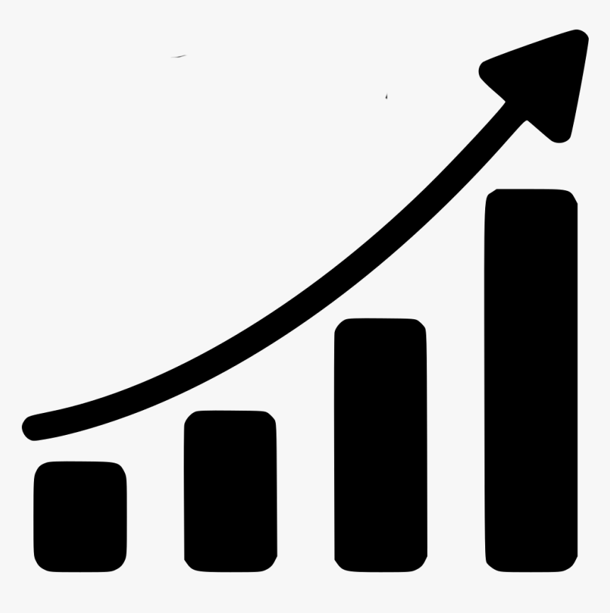 Growth Chart Gray , Png Download - Audience Growth Icon, Transparent Png, Free Download