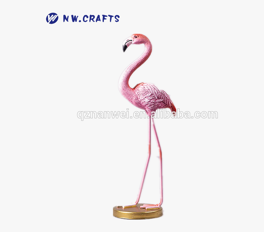 Noble Temperament Crane Resin Art Handicraft - Greater Flamingo, HD Png Download, Free Download