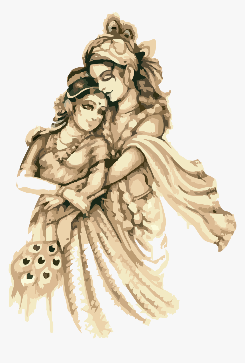 Radha Krishna Good Morning Hugging Hd Png Download Kindpng