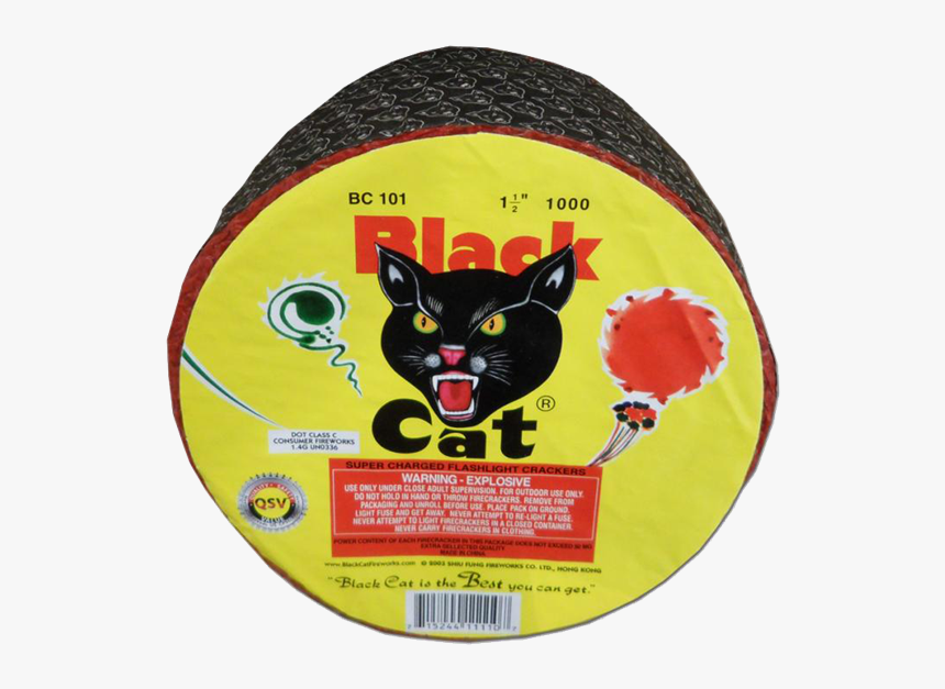 Firecrackers Roll - Black Cat Firecrackers, HD Png Download, Free Download