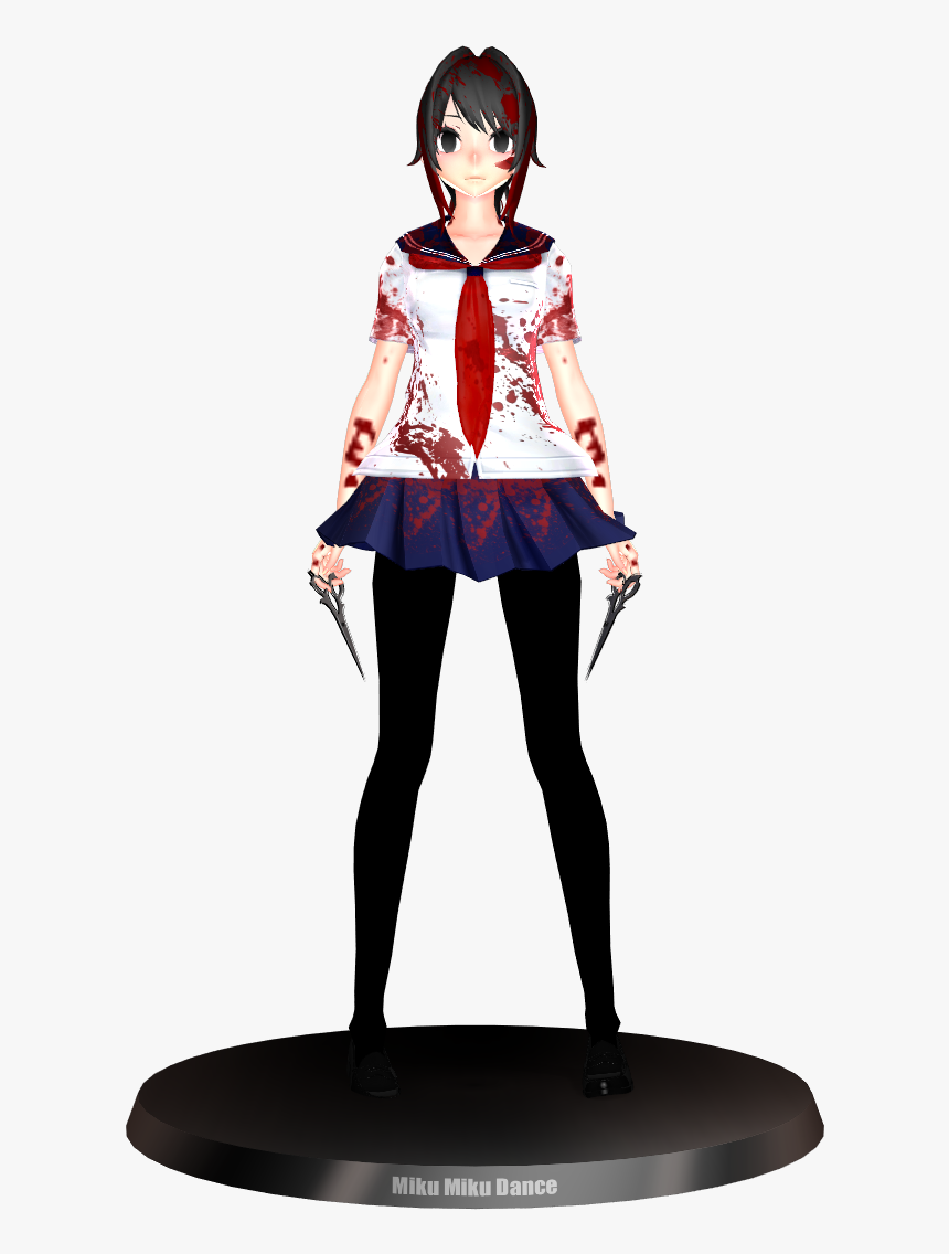 Yandere Chan Insane Yandere Vision Figurine - Yandere Simulator Action Figures, HD Png Download, Free Download